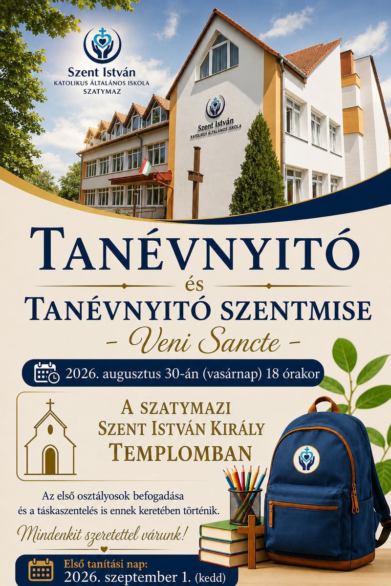 Tanevnyito es Tanevnyito szentmise 2026 templom